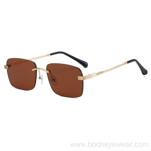 New Retro polygon Sunglasses men's and women's fashion European and American metal small frame sunglasses